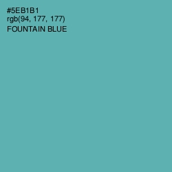 #5EB1B1 - Fountain Blue Color Image